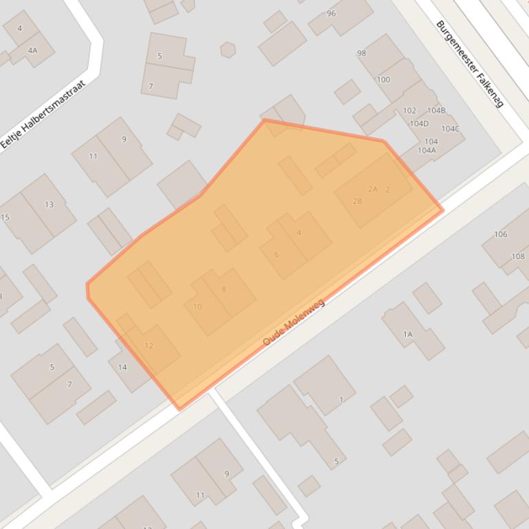 Kaart van postcodegebied 8442EV.