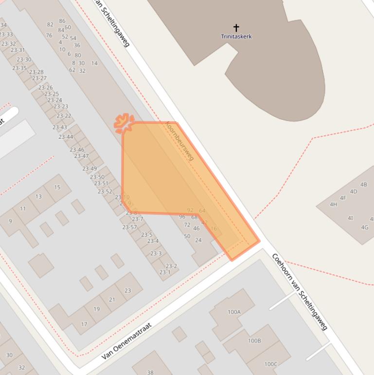 Kaart van postcodegebied 8442GA.