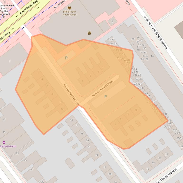 Kaart van postcodegebied 8442GC.