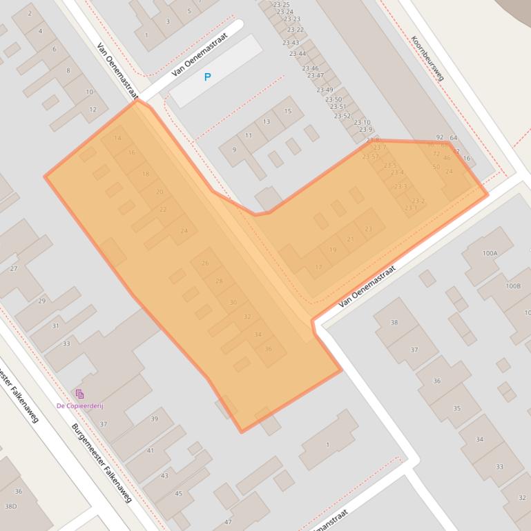 Kaart van postcodegebied 8442GD.