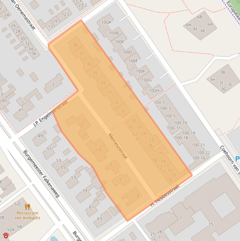 Kaart van postcodegebied 8442GG.