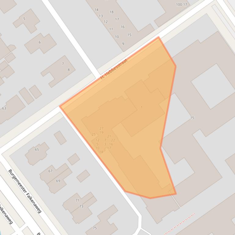 Kaart van postcodegebied 8442GH.