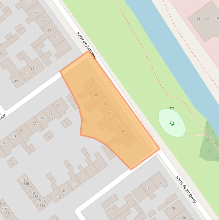 Kaart van postcodegebied 8442GP.