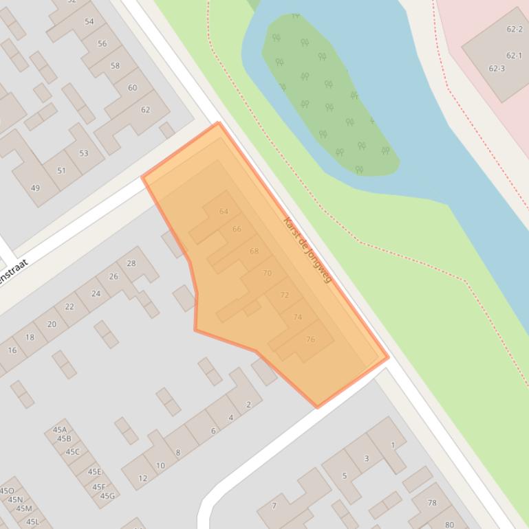 Kaart van postcodegebied 8442GS.