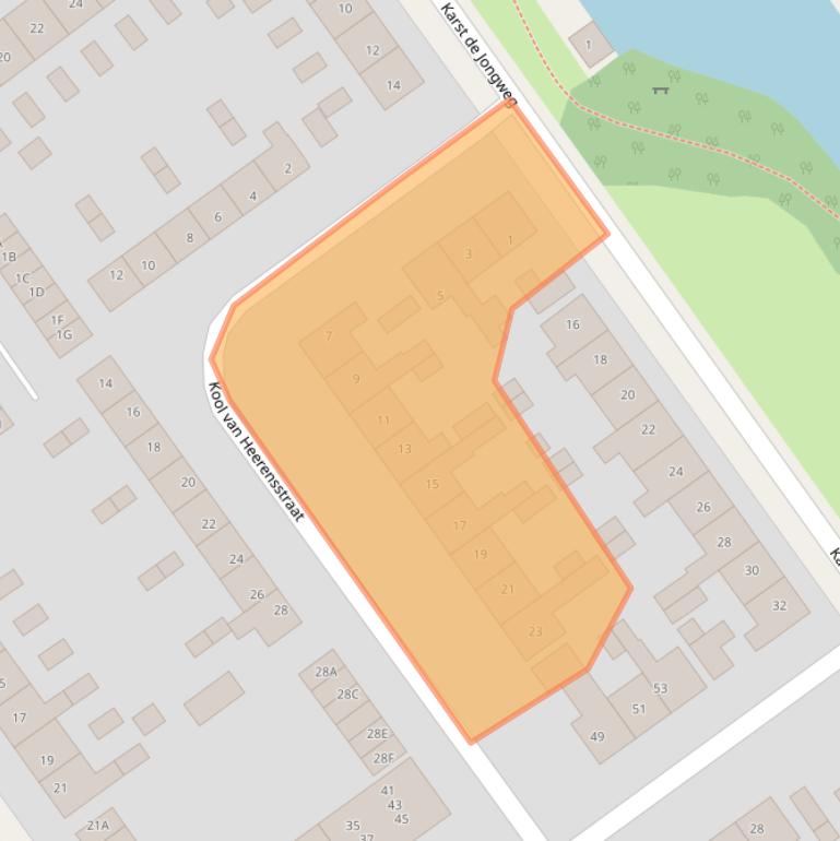 Kaart van postcodegebied 8442GV.