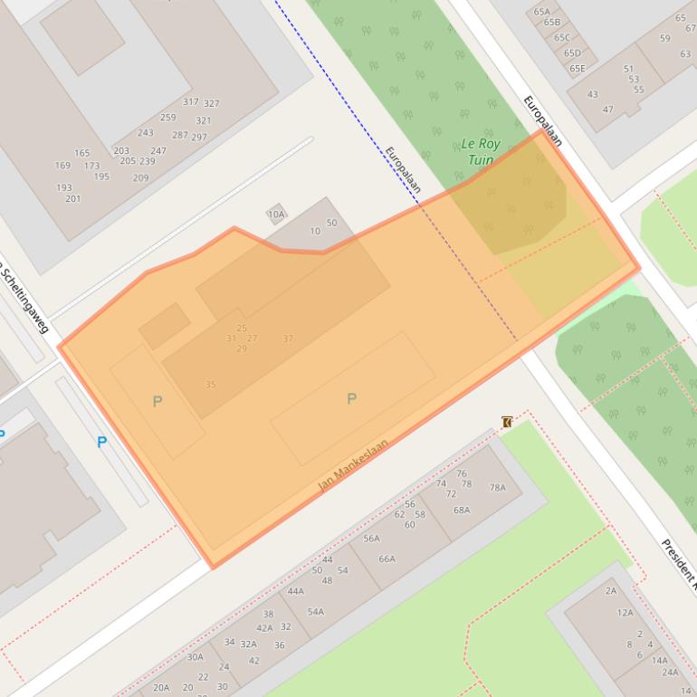 Kaart van postcodegebied 8442HL.