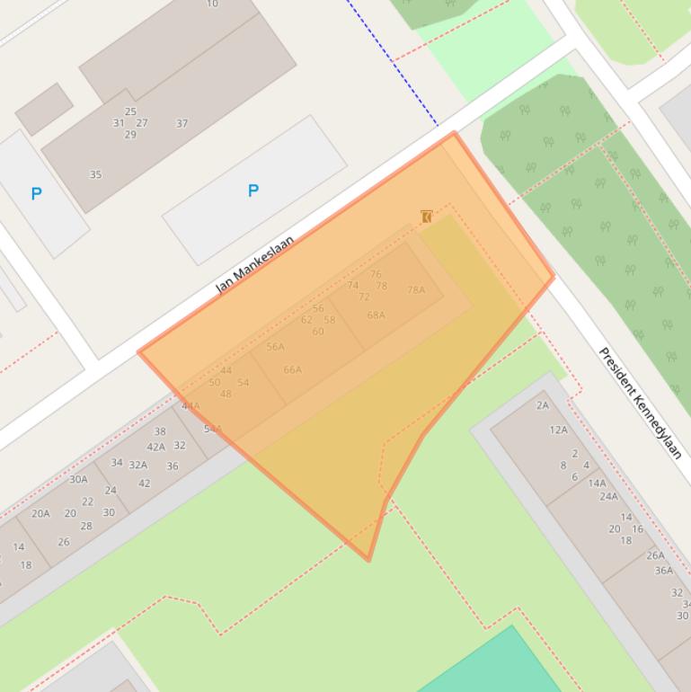 Kaart van postcodegebied 8442HR.