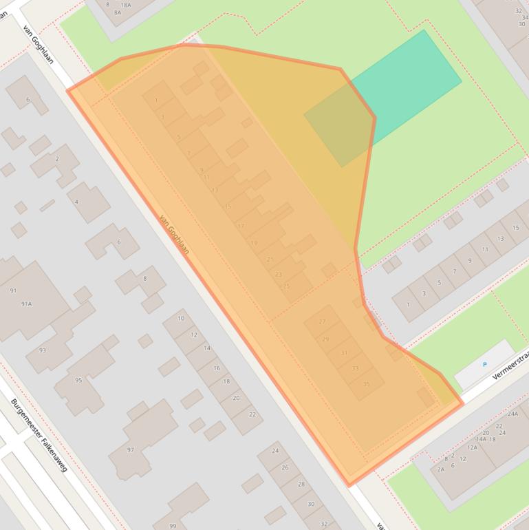 Kaart van postcodegebied 8442HT.