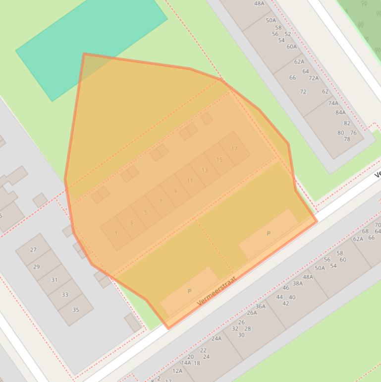 Kaart van postcodegebied 8442HZ.