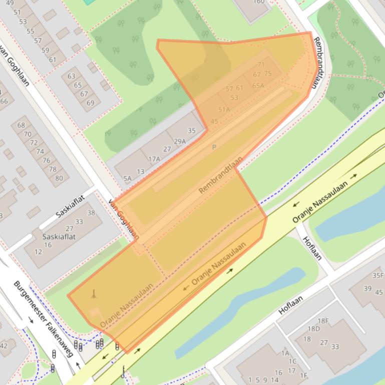 Kaart van postcodegebied 8442JD.