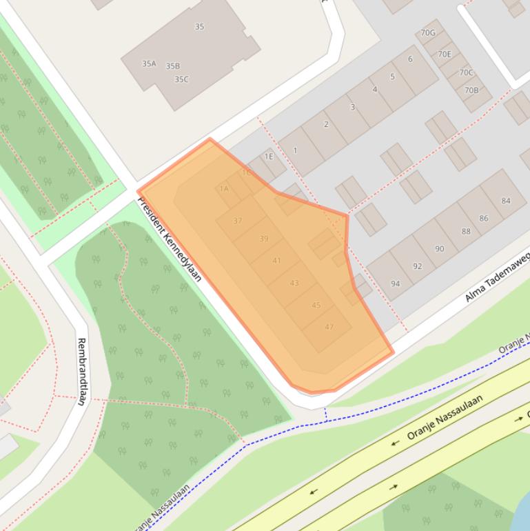 Kaart van postcodegebied 8442JH.