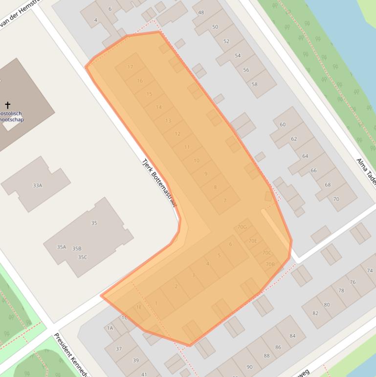 Kaart van postcodegebied 8442JV.