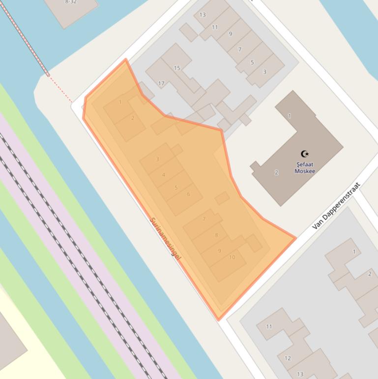 Kaart van postcodegebied 8442KC.