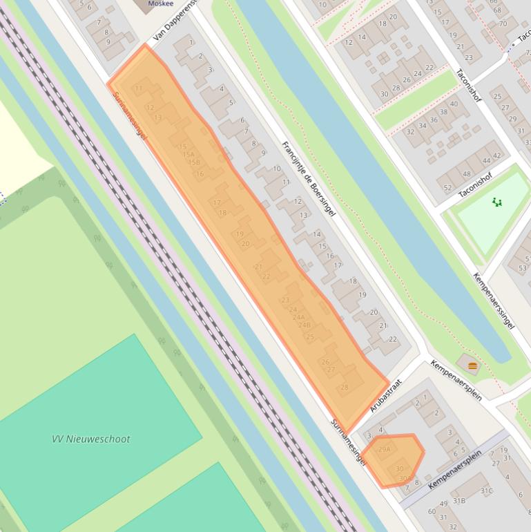 Kaart van postcodegebied 8442KD.