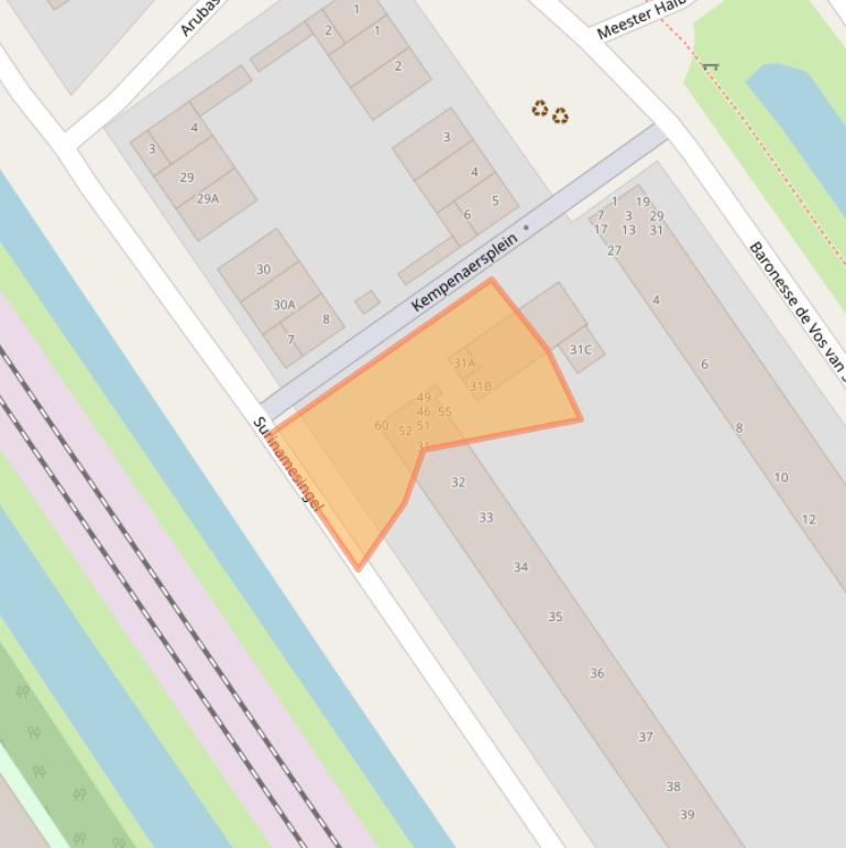 Kaart van postcodegebied 8442KG.