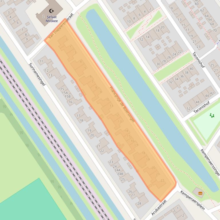 Kaart van postcodegebied 8442KH.