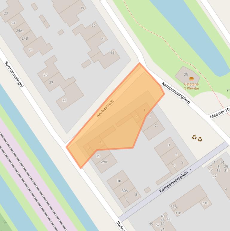 Kaart van postcodegebied 8442KJ.