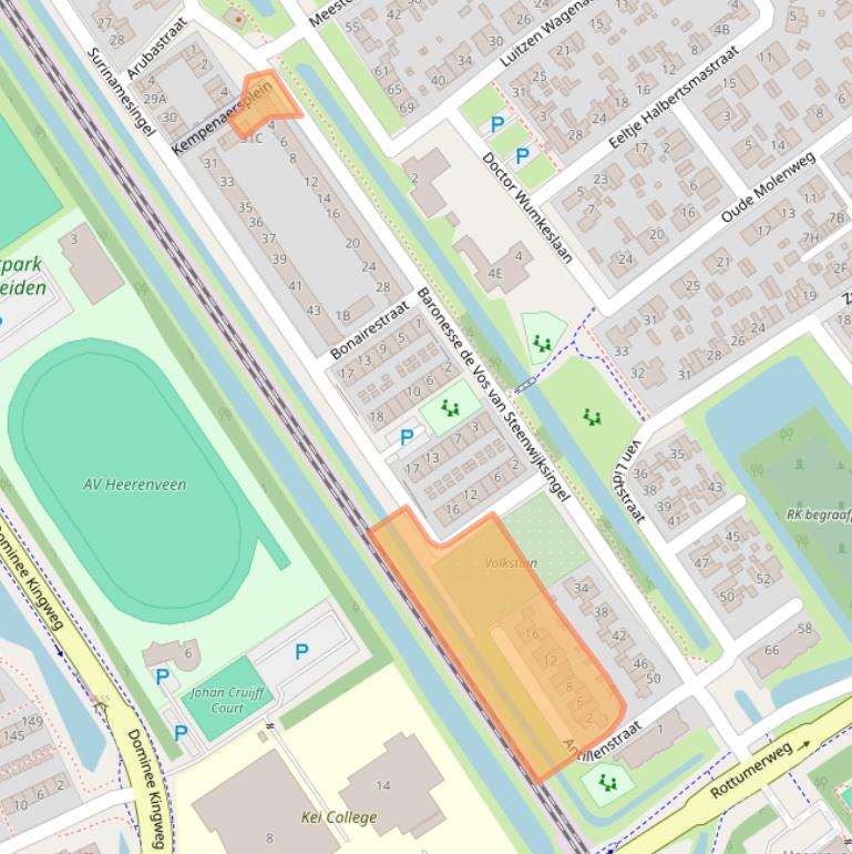 Kaart van postcodegebied 8442KK.