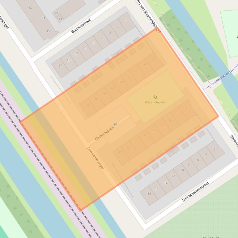Kaart van postcodegebied 8442KN.