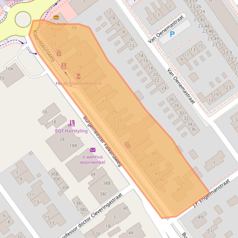 Kaart van postcodegebied 8442KX.