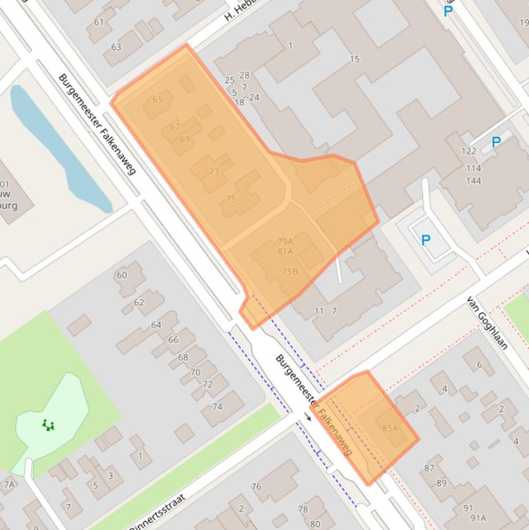 Kaart van postcodegebied 8442LA.