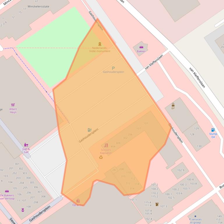 Kaart van postcodegebied 8442MC.