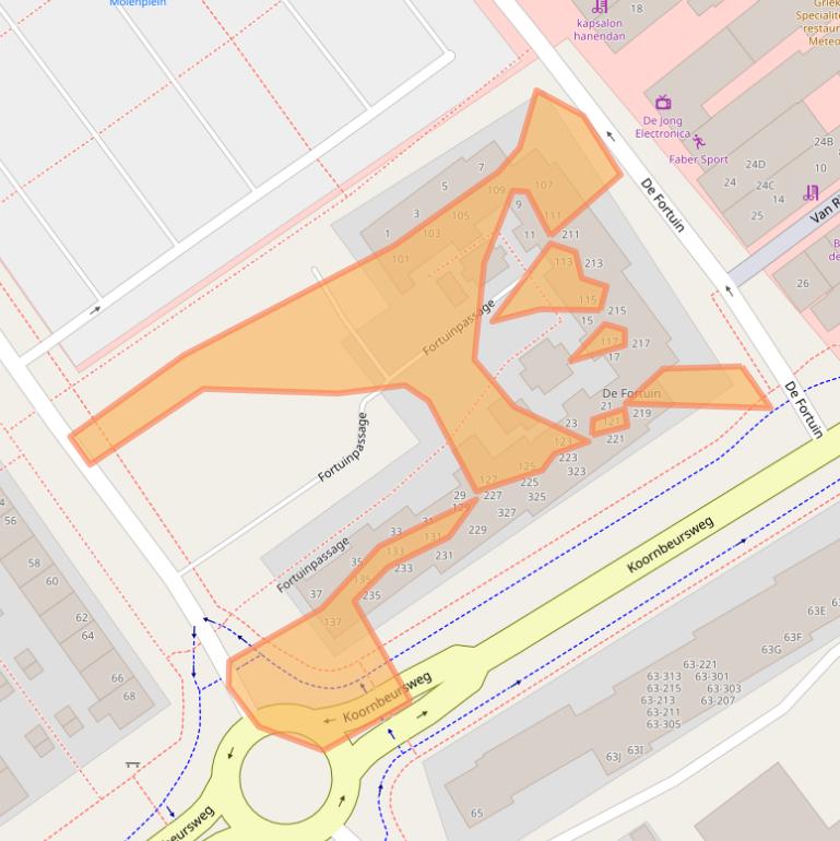 Kaart van postcodegebied 8442NB.