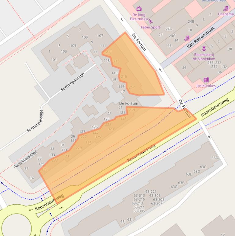Kaart van postcodegebied 8442NC.