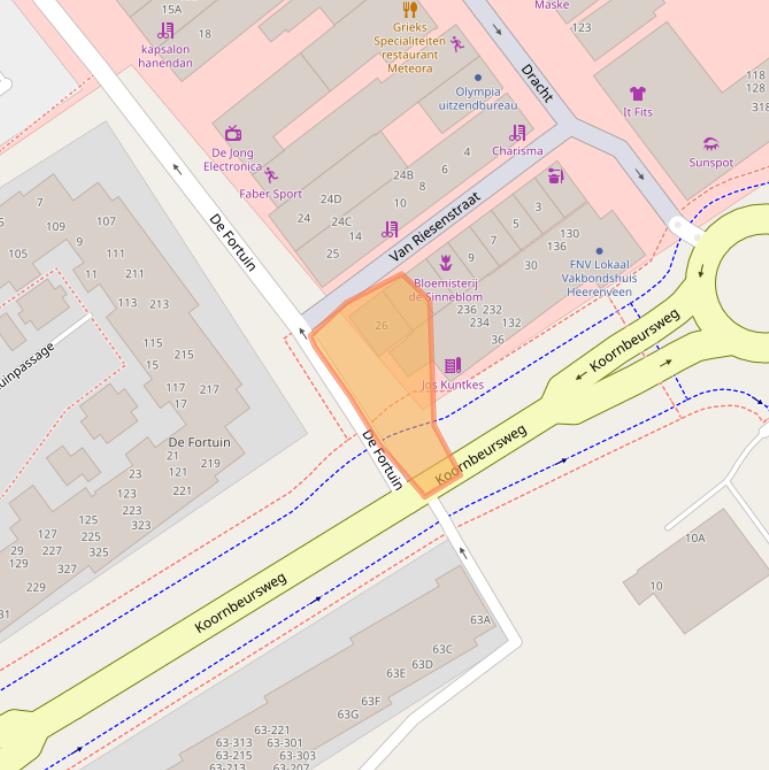 Kaart van postcodegebied 8442ND.