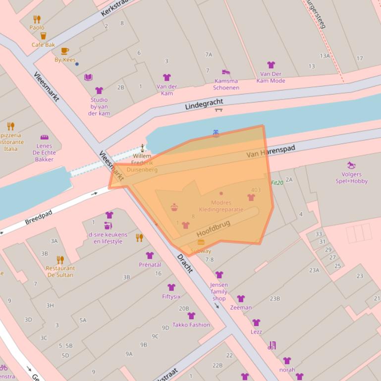 Kaart van postcodegebied 8442PA.