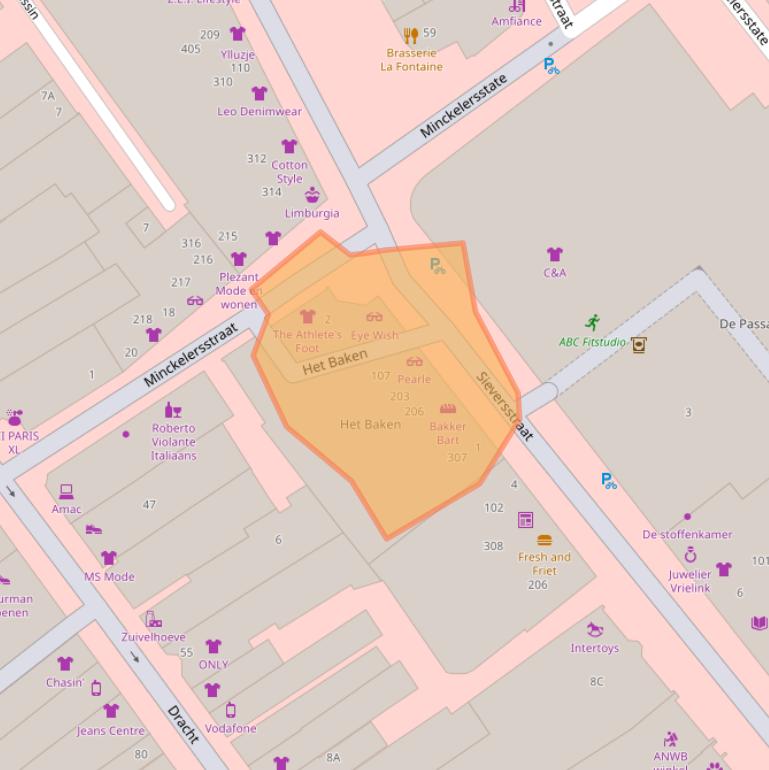 Kaart van postcodegebied 8442PB.