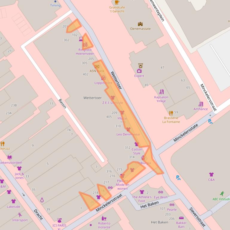 Kaart van postcodegebied 8442PC.