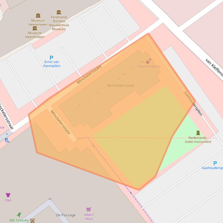 Kaart van postcodegebied 8442PL.