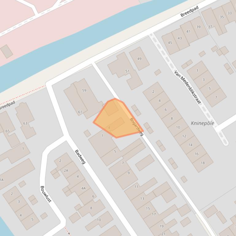 Kaart van postcodegebied 8442PT.