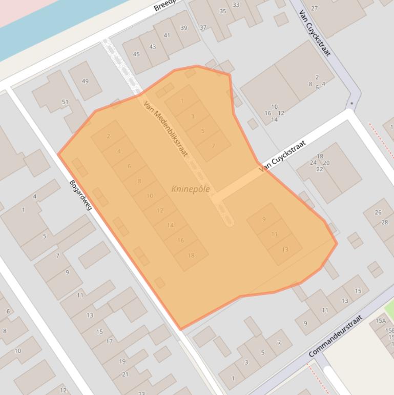 Kaart van postcodegebied 8442PX.