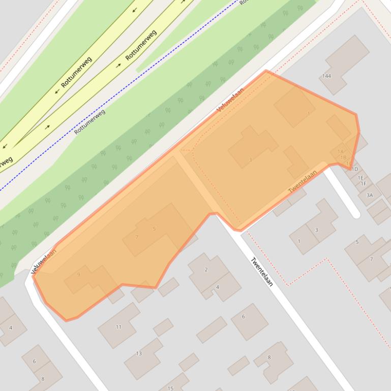 Kaart van postcodegebied 8443AB.