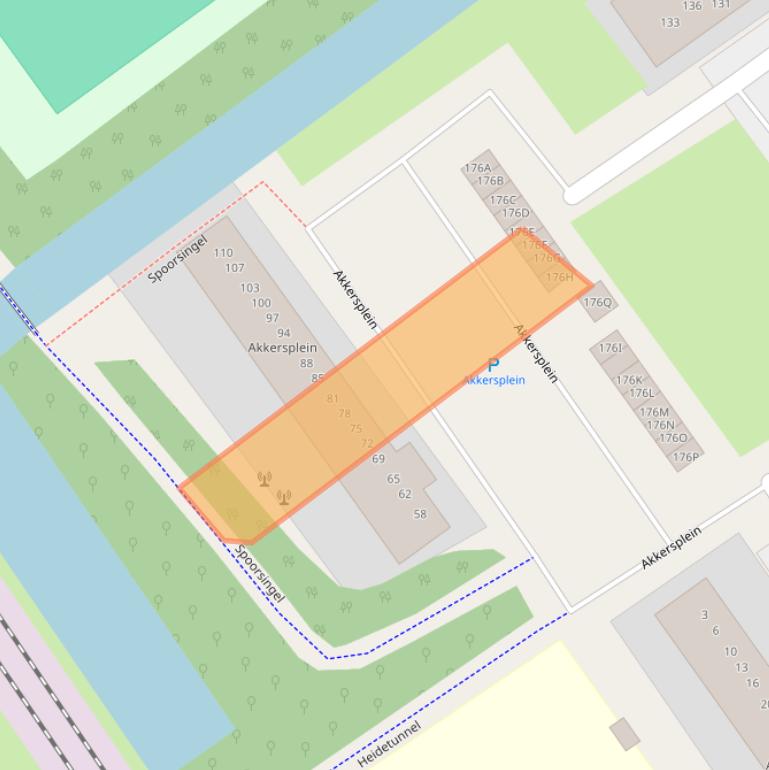 Kaart van postcodegebied 8443AS.