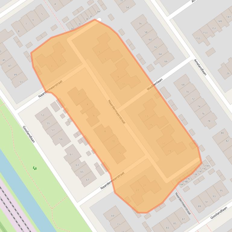 Kaart van postcodegebied 8443BR.