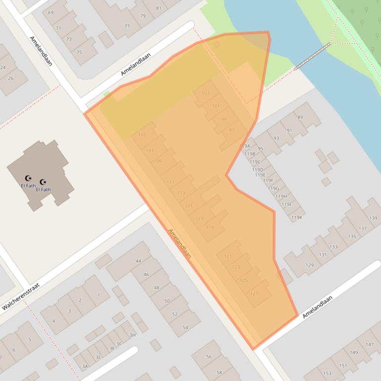 Kaart van postcodegebied 8443BX.