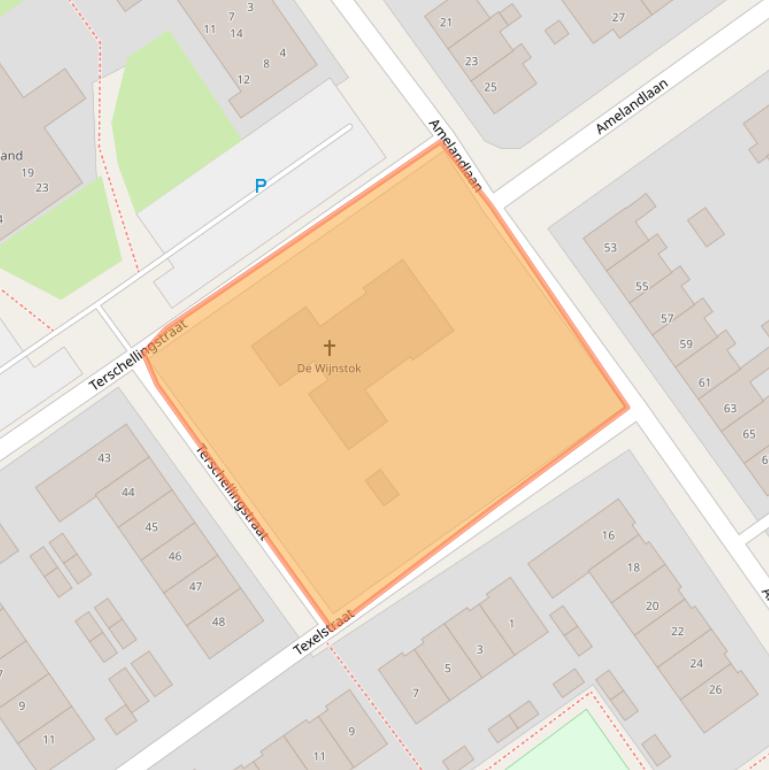 Kaart van postcodegebied 8443CB.