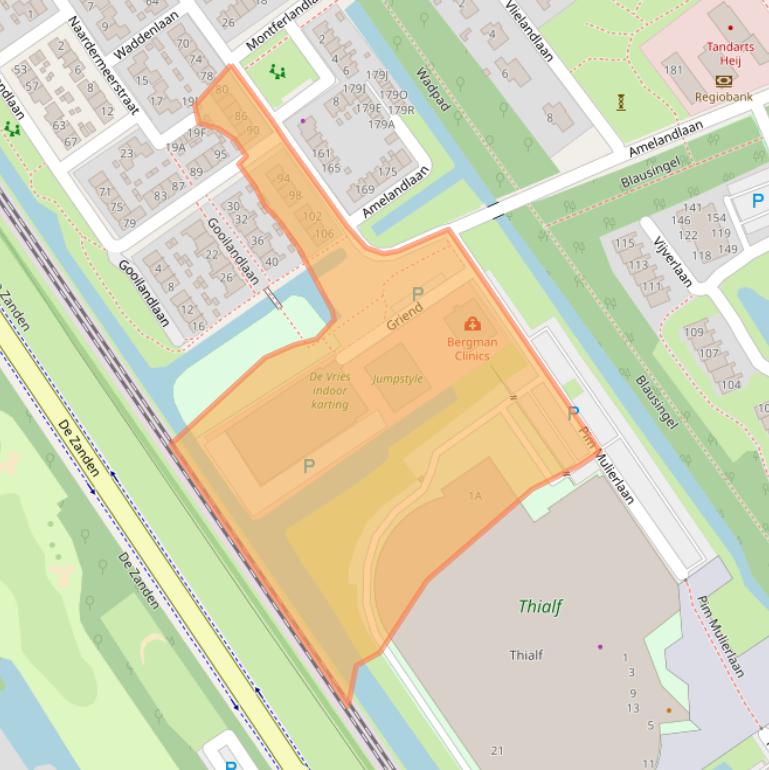 Kaart van postcodegebied 8443CG.