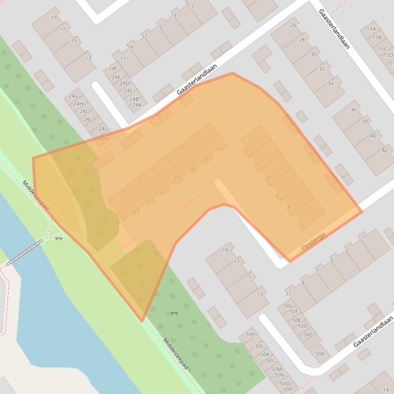 Kaart van postcodegebied 8443CS.