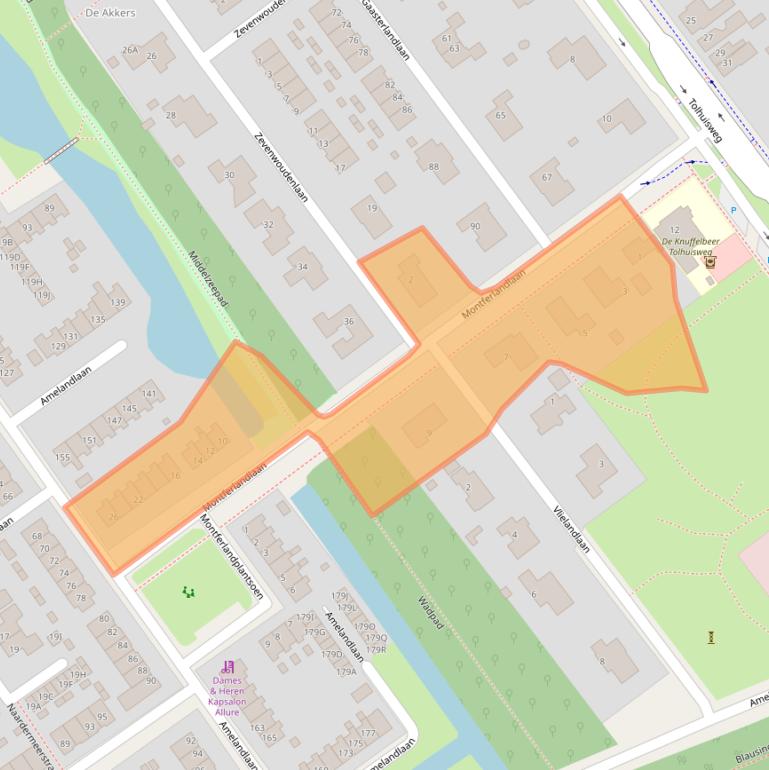 Kaart van postcodegebied 8443CW.