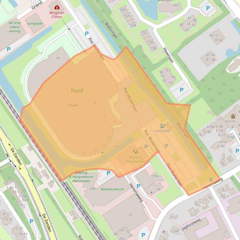 Kaart van postcodegebied 8443DA.