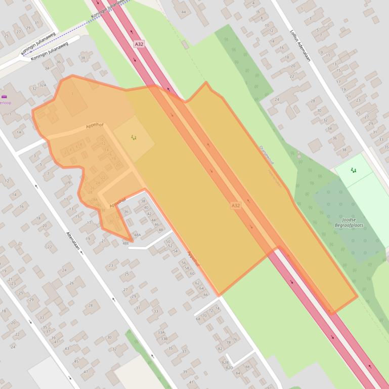 Kaart van postcodegebied 8443EE.