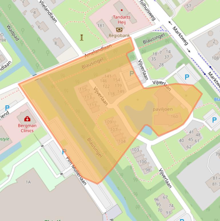 Kaart van postcodegebied 8443GK.