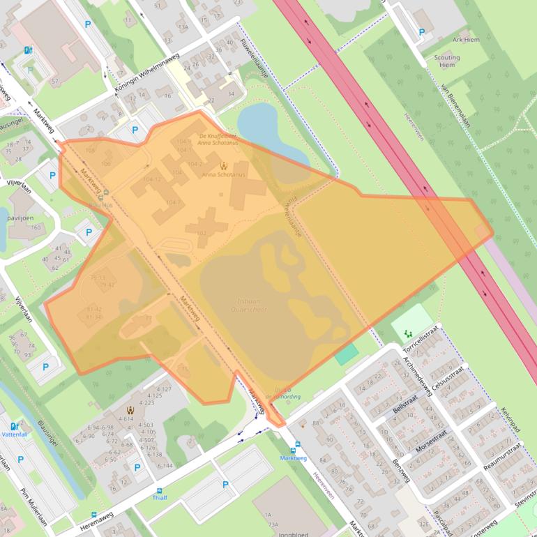 Kaart van postcodegebied 8444AC.