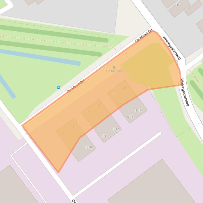 Kaart van postcodegebied 8444DH.