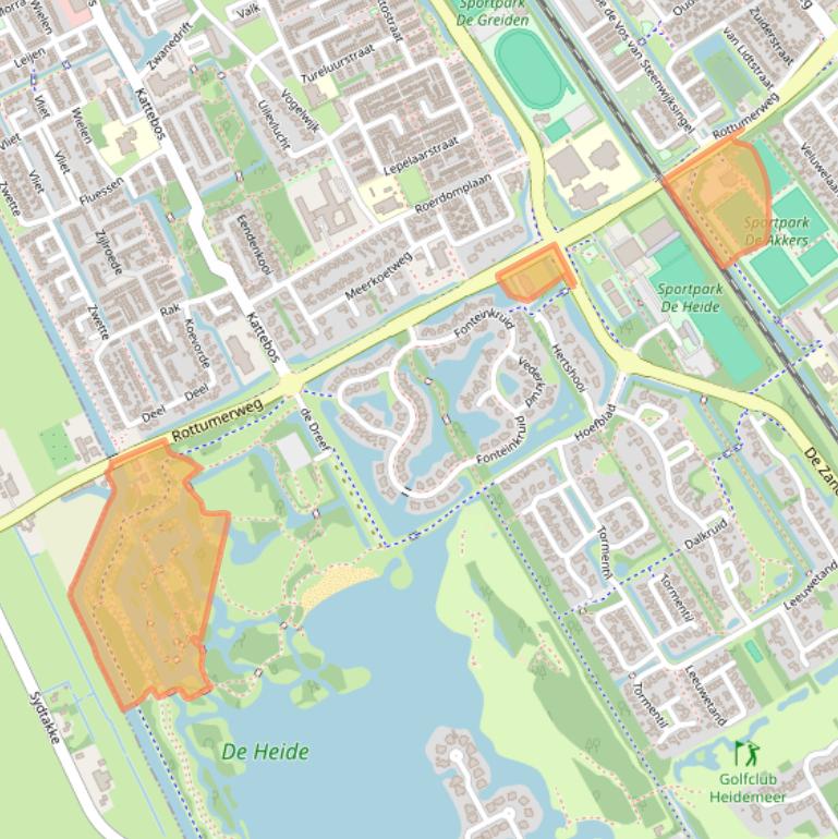 Kaart van postcodegebied 8445PA.