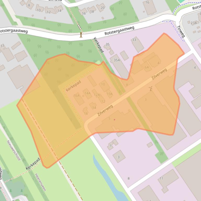 Kaart van postcodegebied 8445PE.